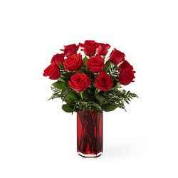 The FTD True Romantic Red Rose Bouquet from Lloyd's Florist, local florist in Louisville,KY